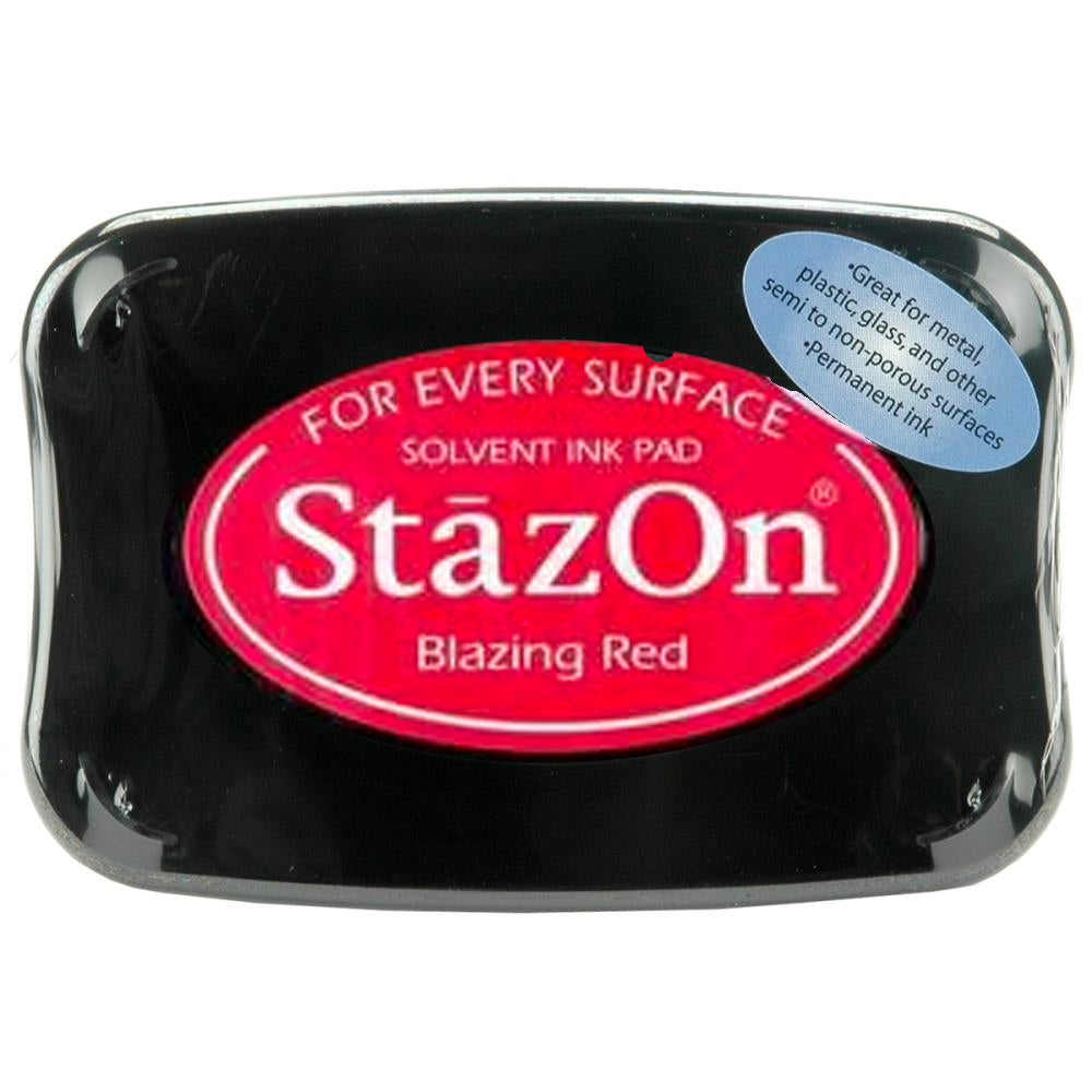 Tsuineko StazOn Solvent Ink Pad - Blazing Red