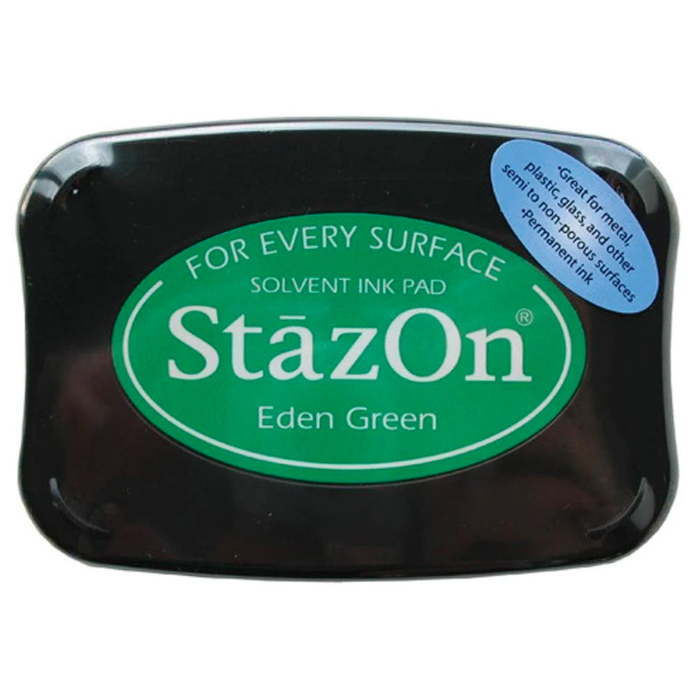 Tsuineko StazOn Solvent Ink Pad - Eden Green
