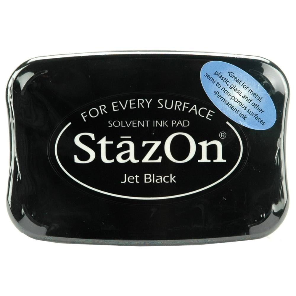 Tsuineko StazOn Solvent Ink Pad - Jet Black