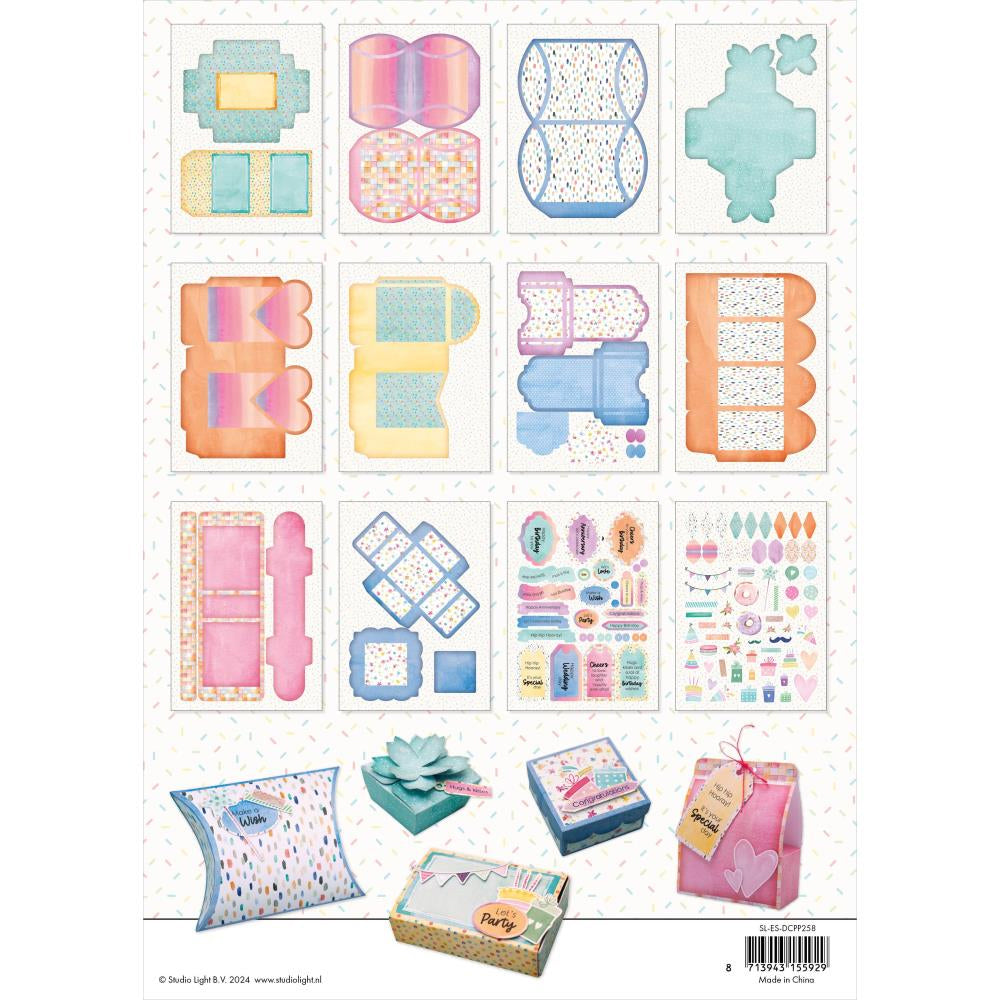 Studio Light Die Cut Designer Gift Boxes - Hip Hip Hooray