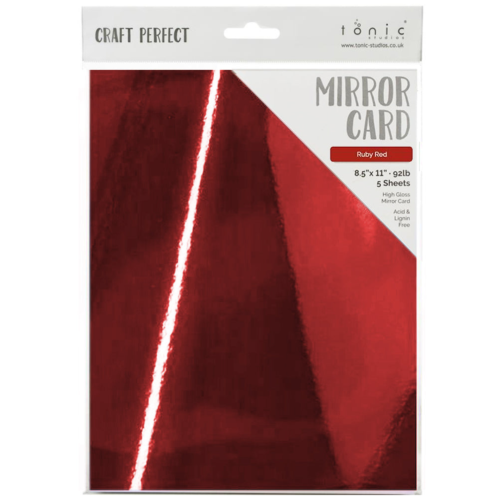 Tonic Mirror Cardstock - Ruby Red 9453E