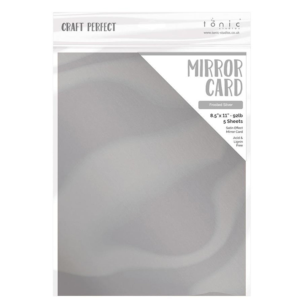 Satin Mirror Cardstock - Frosted Silver - Tonic 9482E