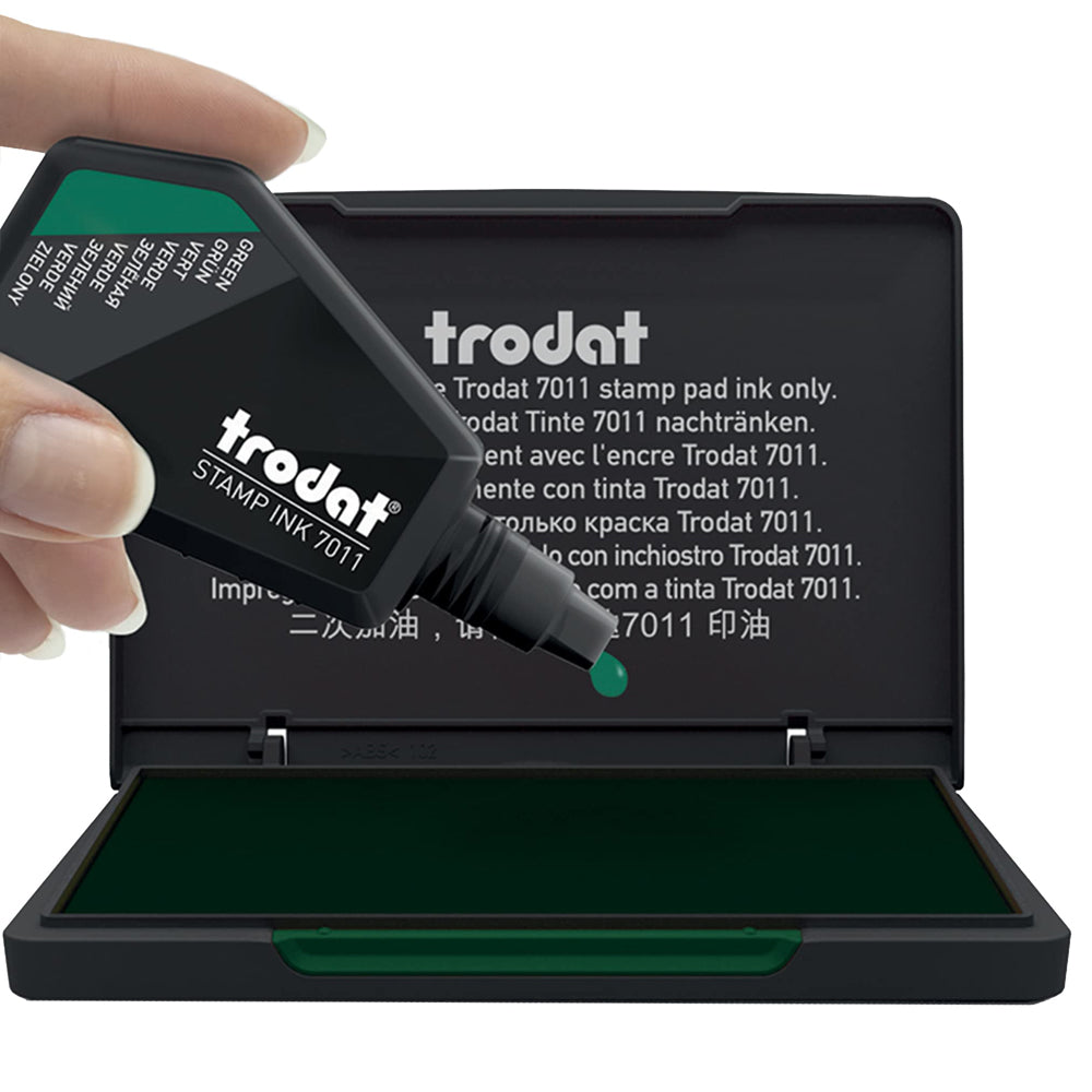 Trodat 7011 Ink Bottle - Green