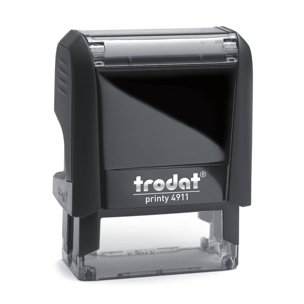 Trodat 4911 - Custom Self Inking Rubber Stamp front view 14 x 38mm size