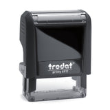 Trodat 4911 - Custom Self Inking Rubber Stamp front view 14 x 38mm size