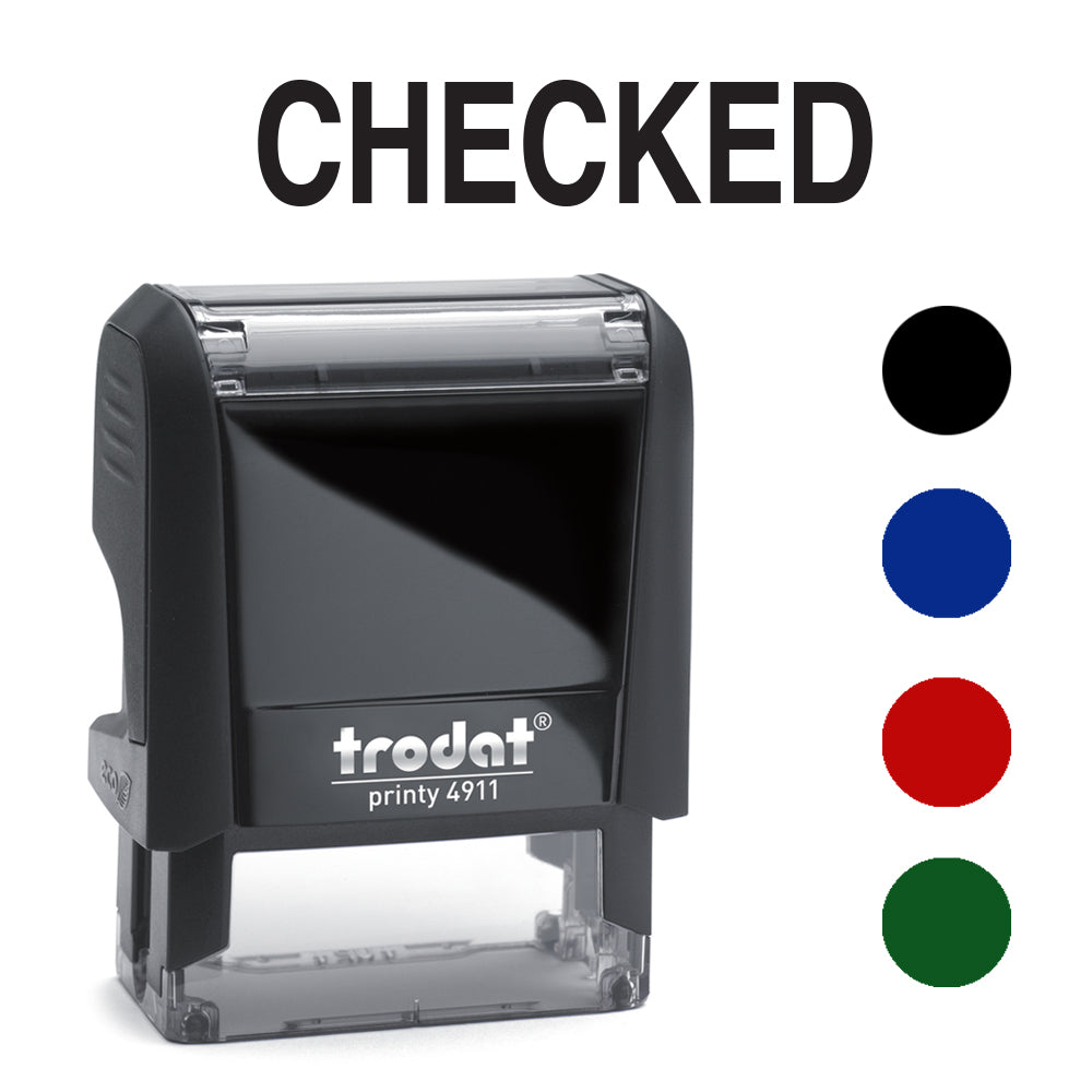 Trodat Self Inking Stamp - Checked
