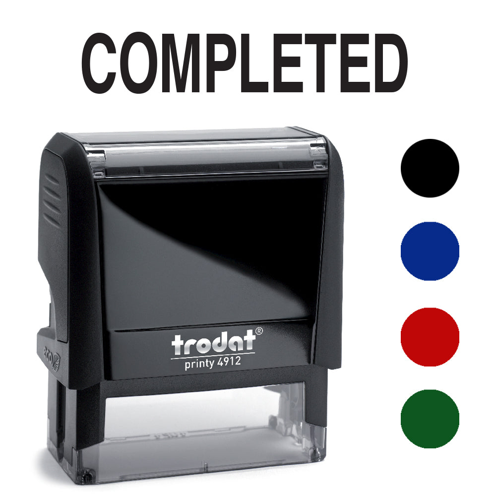Trodat Self Inking Stamp - Completed