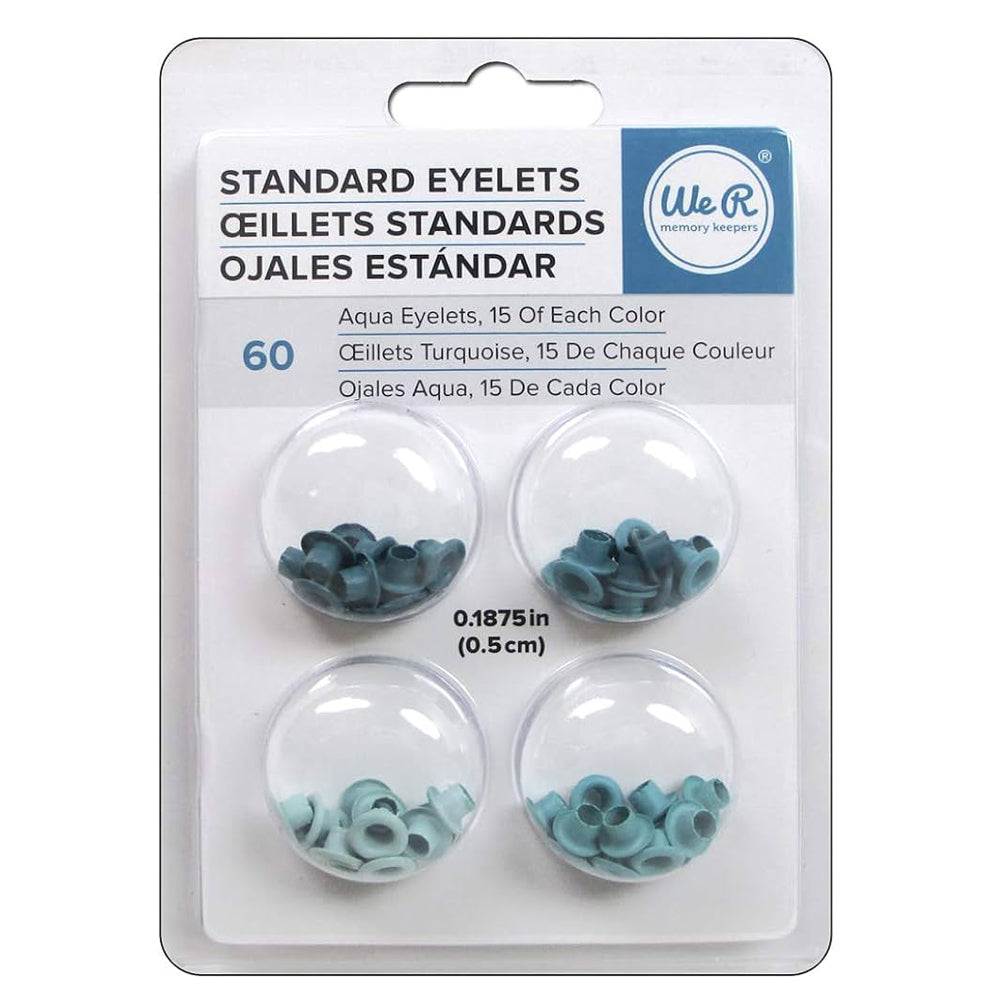 We R Memory Keepers Eyelets - Aqua WER-ES 41577