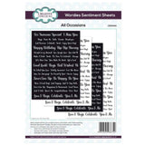Creative Expressions Wordies Sentiment Sheets - All Occasions CEW024