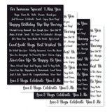 Wordies All Occasions Sentiment Sheets - CEW024
