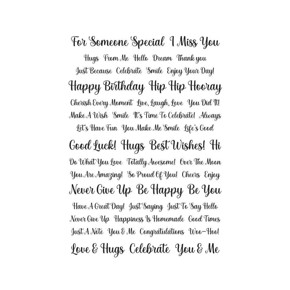 Wordies All Occasions Sentiment Sheets - CEW024