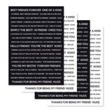 Wordies Friendship Sentiment Sheets - CEW005