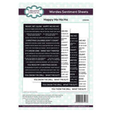 Wordies Happy Ha Ha Ha Sentiment Sheets - CEW010