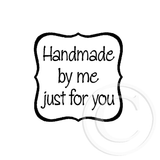 0115 A - Handmade By Me Rubber Stamp