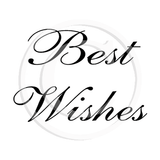 0120 D - Best Wishes Rubber Stamps