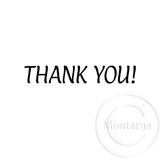0213 B - Thank You! Rubber Stamp