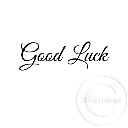 0215 B - Good Luck Rubber Stamp