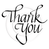 0271 D or F - Thank You Rubber Stamp