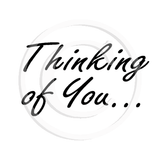 0308 B - Thinking of You Rubber Stamp