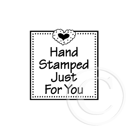 0447 A - Hand Stamped Rubber Stamp