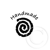 0459 A - Handmade - Spiral Rubber Stamp