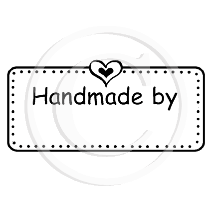 0494 B - Handmade By Rubber Stamp