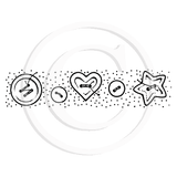 0549 BB - Buttons Rubber Stamp