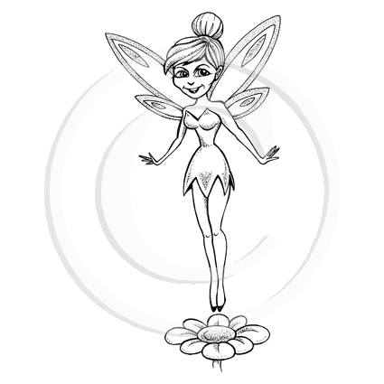 0845 FF - Fairy Rubber Stamp