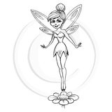 0845 FF - Fairy Rubber Stamp