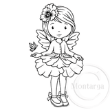 0872 GG - Pansy Fairy  Rubber Stamp