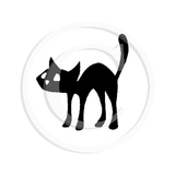 1023 A - Standing Cat Rubber Stamp