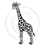 1284 FF - Giraffe Rubber Stamp
