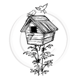 1326 FF - Birdhouse Rubber Stamp
