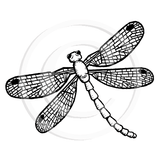 1363 G Dragonfly Rubber Stamp