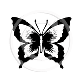 1381 A or C Butterfly Rubber Stamp