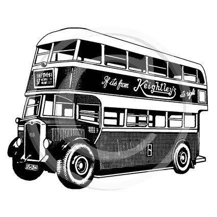 1756 F - Bus Rubber Stamp