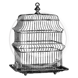 1760 G - Birdcage Rubber Stamp