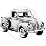 1767 GG - Truck Rubber Stamp