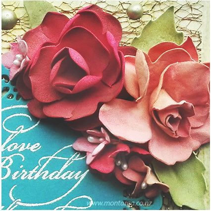Card Sample - Flower Foam Square Birthday Card