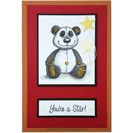 2849 B - You're a Star Rubber Stamp