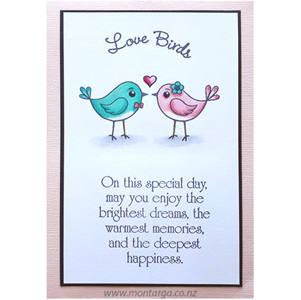 Card Sample - Love Birds
