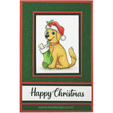 2401 BB - Happy Christmas Rubber Stamp
