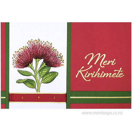 Card Sample - Red Pohutukawa