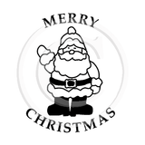 2103 C - Merry Christmas Santa Rubber Stamp