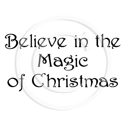2115 B - Magic Of Christmas Rubber Stamp