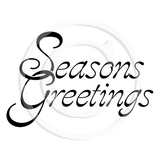 2184 E - Seasons Greetings Rubber Stamp