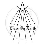 2204 E - Peace On Earth Rubber Stamp