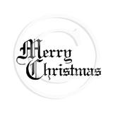 2354 B - Merry Christmas Rubber Stamp