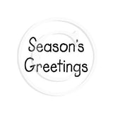2371 A - Mini Seasons Greetings Rubber Stamp