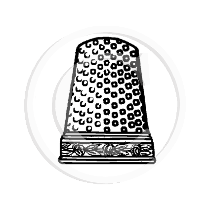 2655 A - Thimble Rubber Stamp